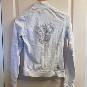 Triple 5 Soul cotton white zip up jacket